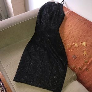 Brand new black strip dress for cocktail parties